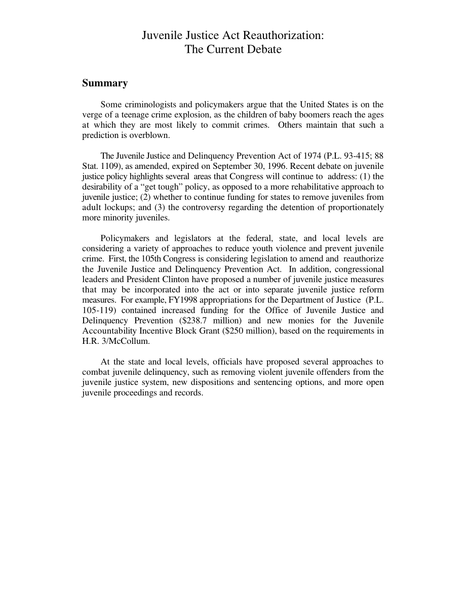 [19980205]98-95GOV_少年司法法重新授权：当前的辩论.pdf_第3页