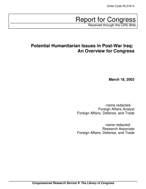 [20030318]RL31814_战后伊拉克潜在的人道主义问题：国会概述.pdf