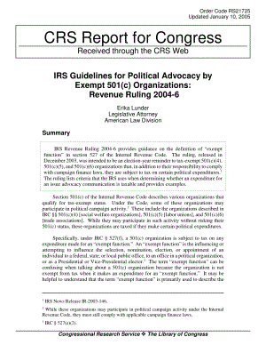 [20050110]RS21725_美国国税局501（c）豁免组织政治宣传指南：收入裁定2004-6.pdf