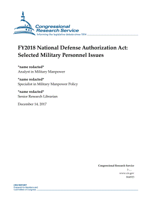 [20171214]R44923_2018财年国防授权法案：选定的军事人员问题.pdf