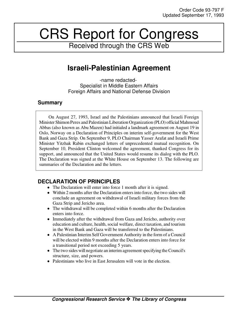 [19930917]93-797_以色列-巴勒斯坦协议.pdf_第1页