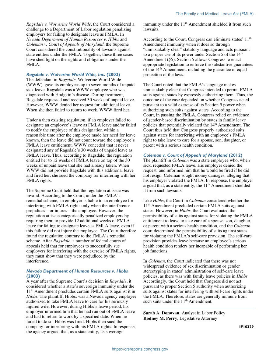 [20151130]IF10329_《家庭和病假法》（FMLA）.pdf_第2页