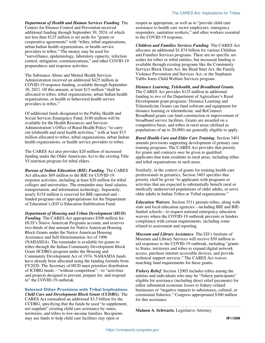 [20200409]IF11500_《关怀法案》：对部落的影响.pdf_第2页