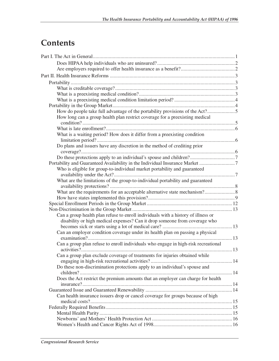 [20050124]RL31634_1996年《健康保险可携带性和责任法案》（HIPAA）：常见问题概述和指导.pdf_第3页