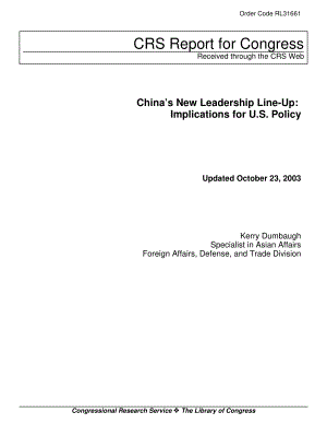 [20031023]RL31661_中国新的领导班子：对美国政策的影响.pdf