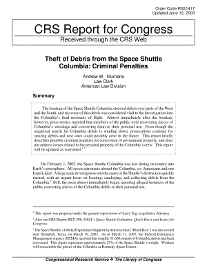 [20030612]RS21417_哥伦比亚号航天飞机碎片失窃：刑事处罚.pdf