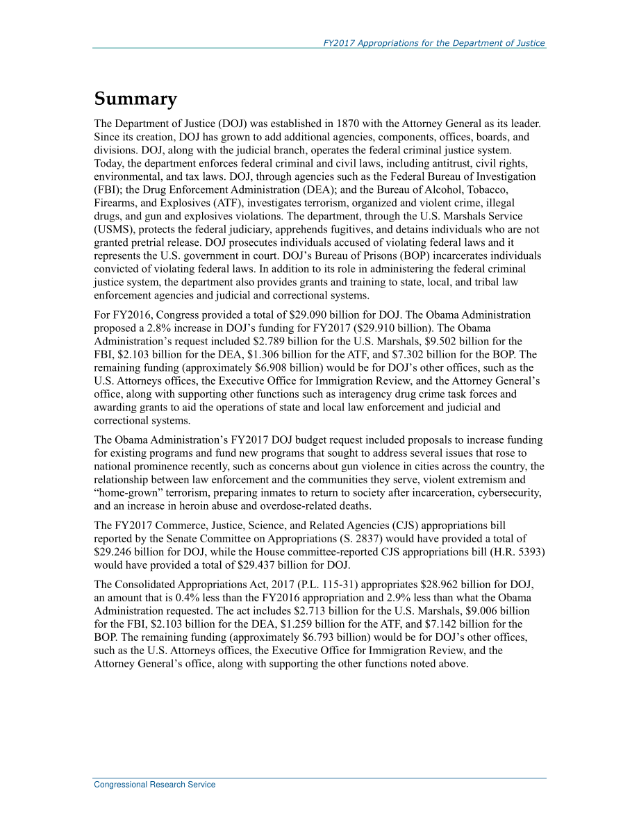 [20170530]R44424_2017财年司法部拨款.pdf_第2页