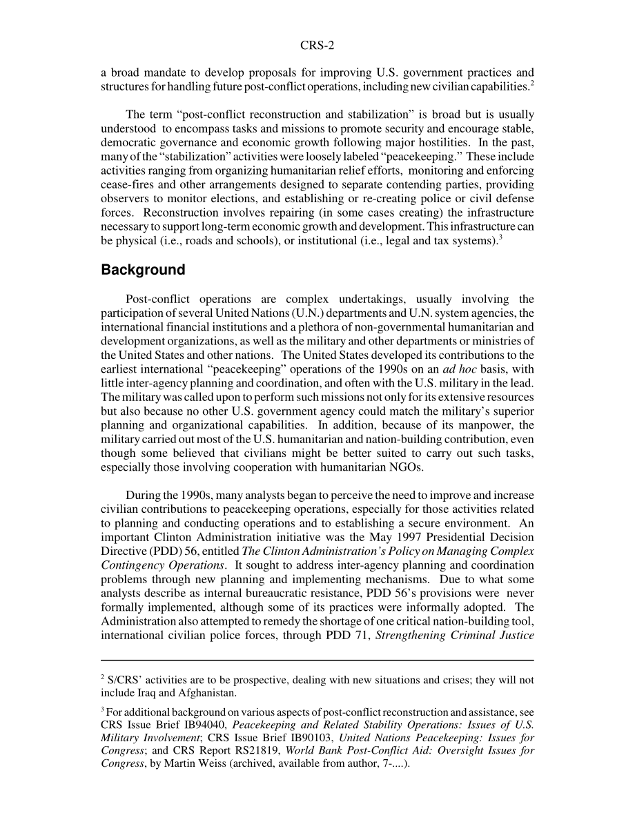 [20050119]RS22031_维持和平和冲突后能力：国务院重建与稳定办公室.pdf_第2页