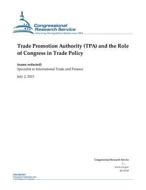 [20150702]RL33743_贸易促进局（TPA）和国会在贸易政策中的作用.pdf