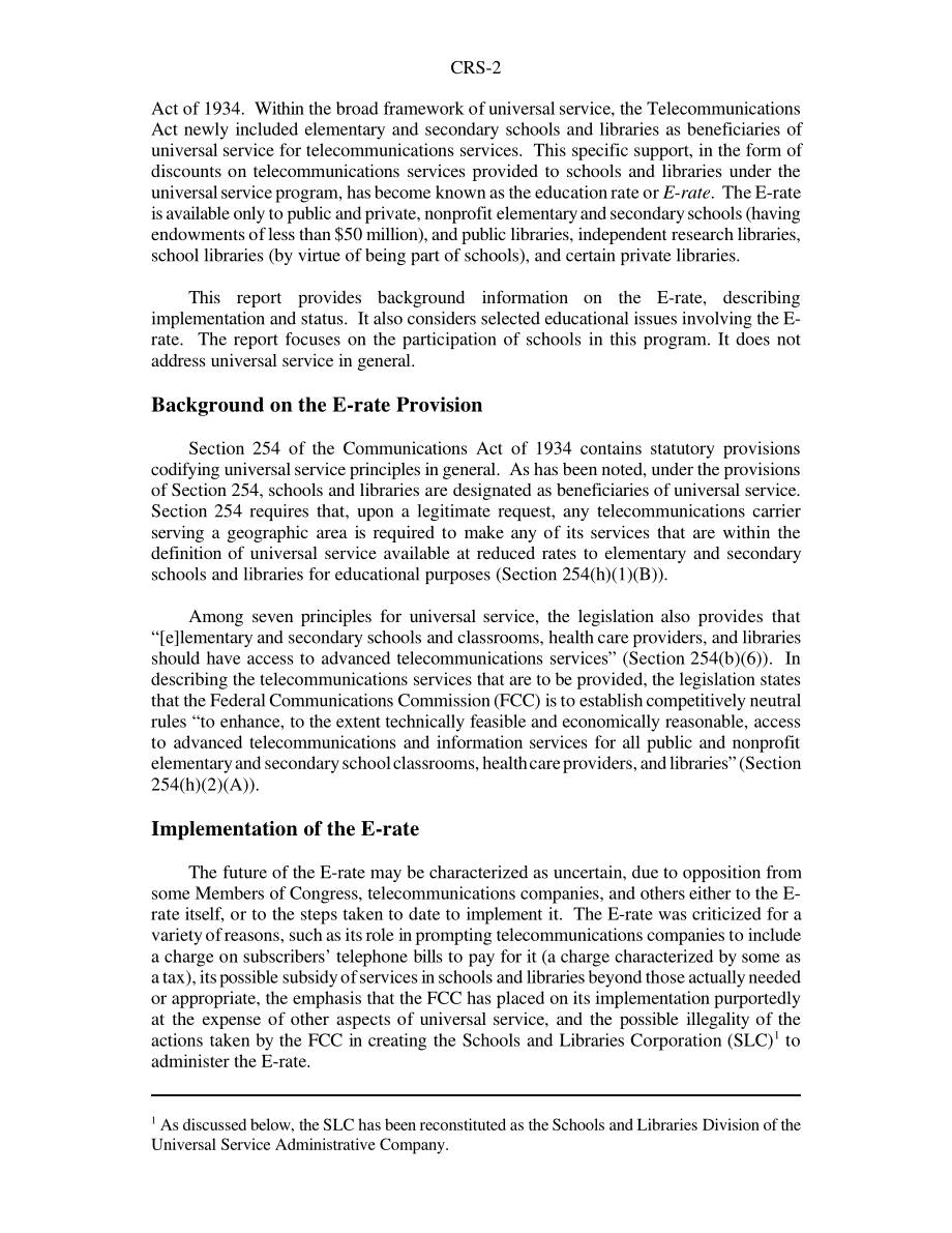 [20010104]98-604EPW_学校电子费率：通过普遍服务基金提供电信折扣的背景.pdf_第2页