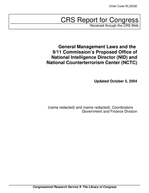 [20041005]RL32592_综合管理法和9·11委员会提议的国家情报局长办公室（NID）和国家反恐中心（NCTC）.pdf