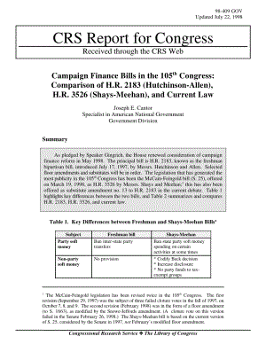 [19980722]98-409GOV_第105届国会的竞选融资法案：H.R.的比较2183（和记黄埔-艾伦）H.R.3526（Shays Meehan）和现行法律.pdf