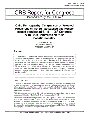 [20030331]RS21463_儿童色情：比较参众两院通过的S.151第108届国会的部分条款并简要评论其合宪性.pdf