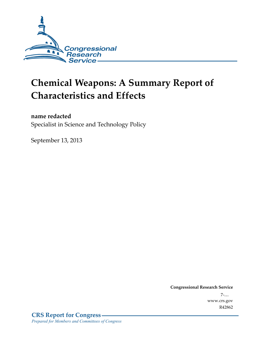 [20130913]R42862_化学武器：特性和影响总结报告.pdf_第1页