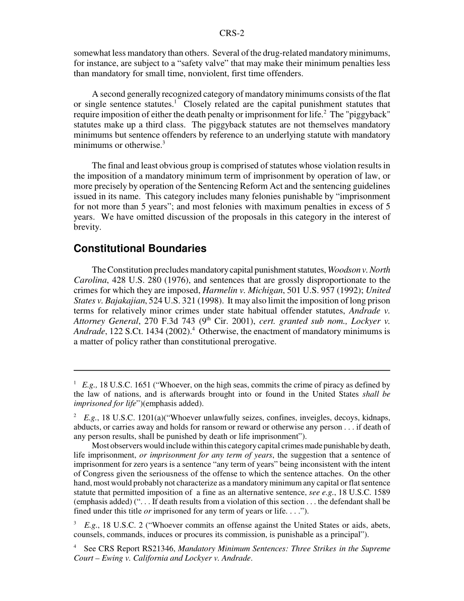 [20030417]RS21347_联邦强制性最低量刑法规：第107届国会立法概述.pdf_第2页