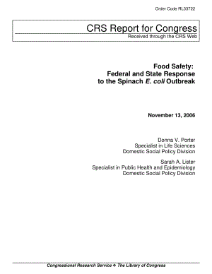 [20061113]RL33722_食品安全：联邦和州对菠菜大肠杆菌爆发的反应.pdf