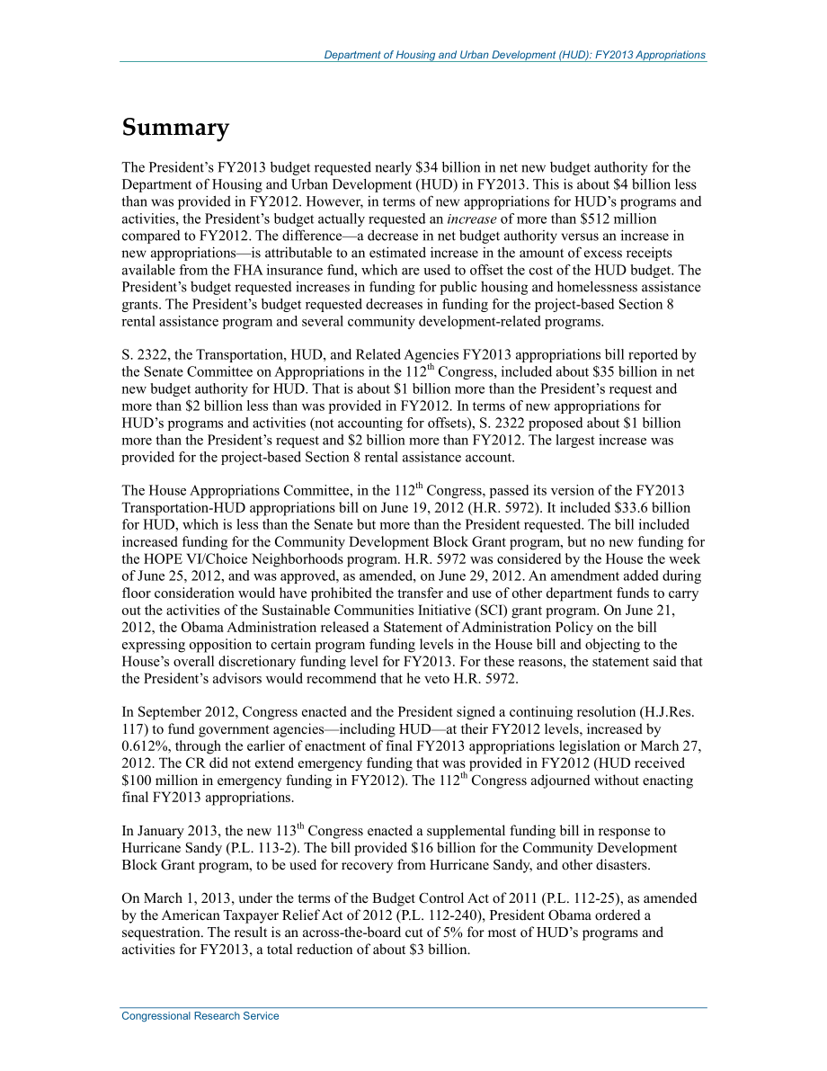 [20131213]R42517_住房和城市发展部（HUD）：2013财年拨款.pdf_第2页