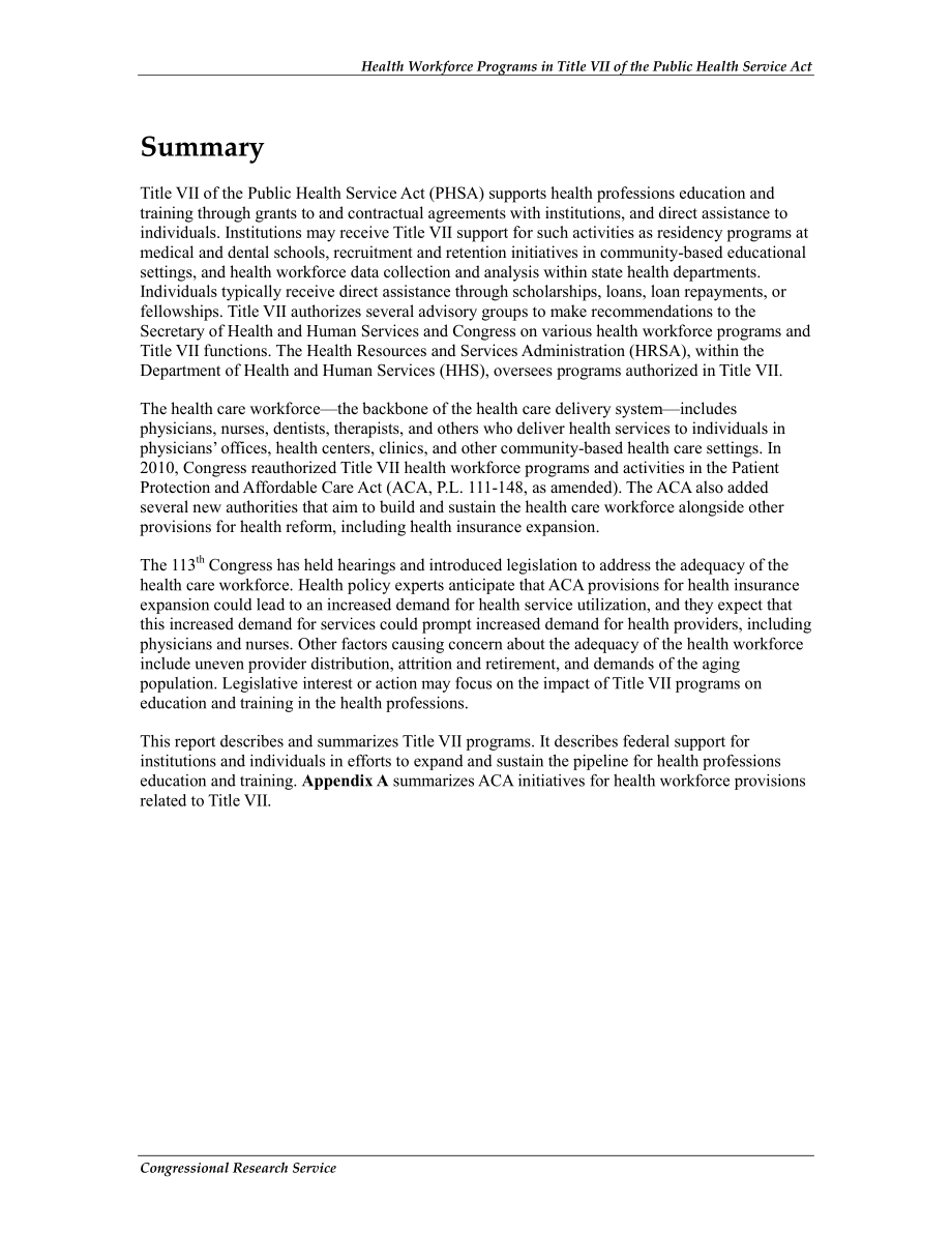 [20130813]R43177_《公共卫生服务法》第七篇中的卫生劳动力计划.pdf_第2页
