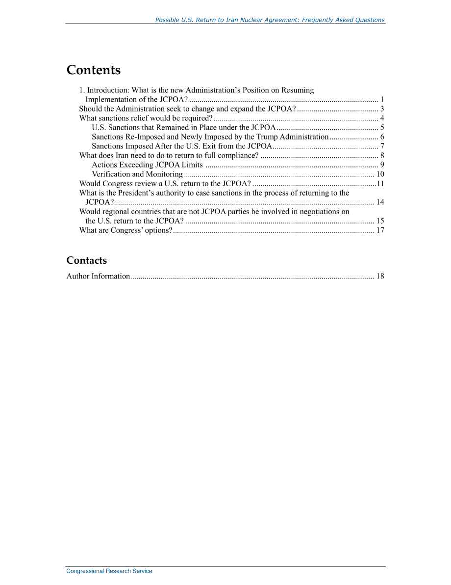 [20210129]R46663_美国可能重返伊朗核协议：常见问题解答.pdf_第3页