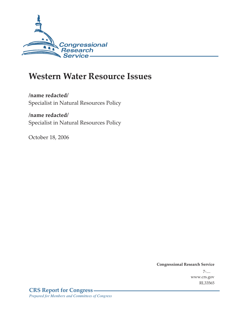 [20061018]RL33565_西部水资源问题.pdf_第1页