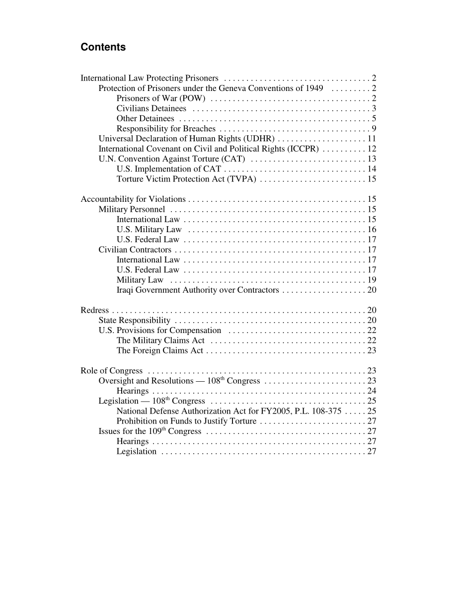 [20051027]RL32395_美国对伊拉克囚犯的待遇：选定的法律问题.pdf_第3页
