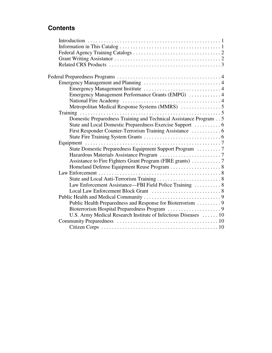 [20030106]RL31227_恐怖主义防范：选定联邦援助计划目录.pdf_第3页