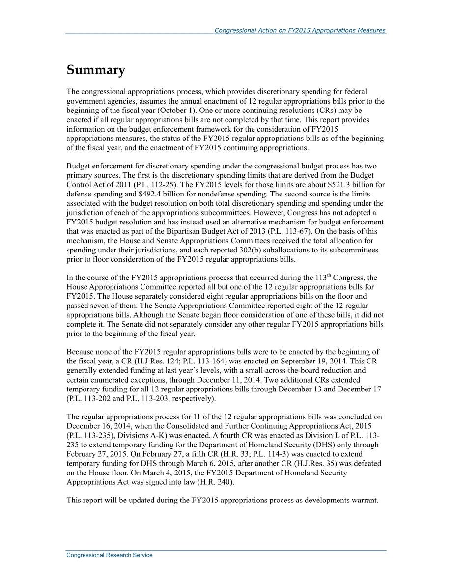 [20150309]R43776_国会就2015财年拨款措施采取的行动.pdf_第2页
