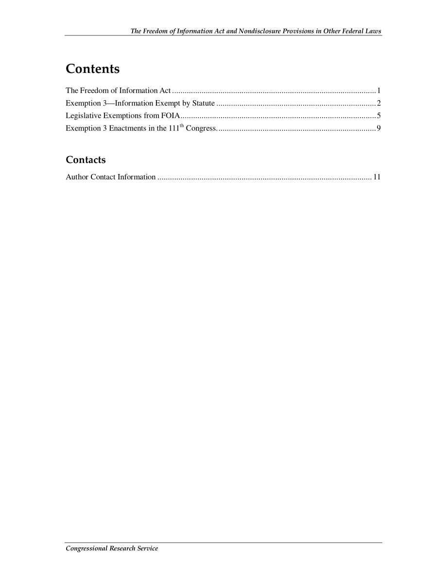 [20101213]R41406_《信息自由法》和其他联邦法律中的保密条款.pdf_第3页