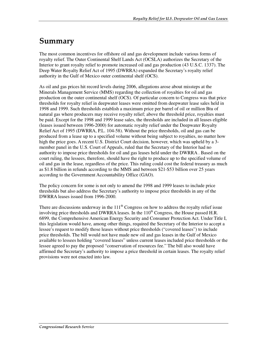 [20090404]RS22567_美国深水油气租赁特许权使用费减免.pdf_第2页