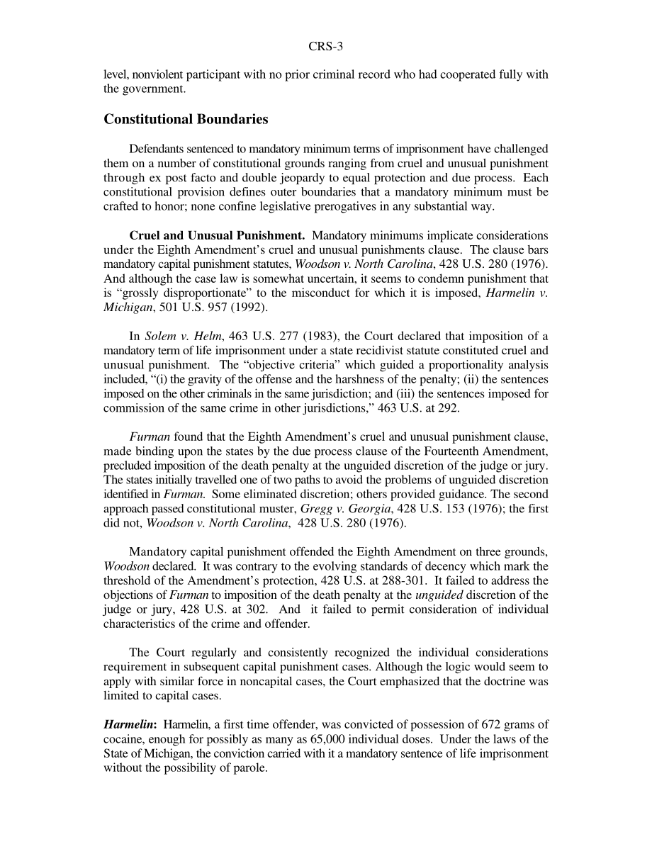 [19990819]RS20306_联邦强制性最低量刑法规：带标题的列表的介绍性评论.pdf_第3页