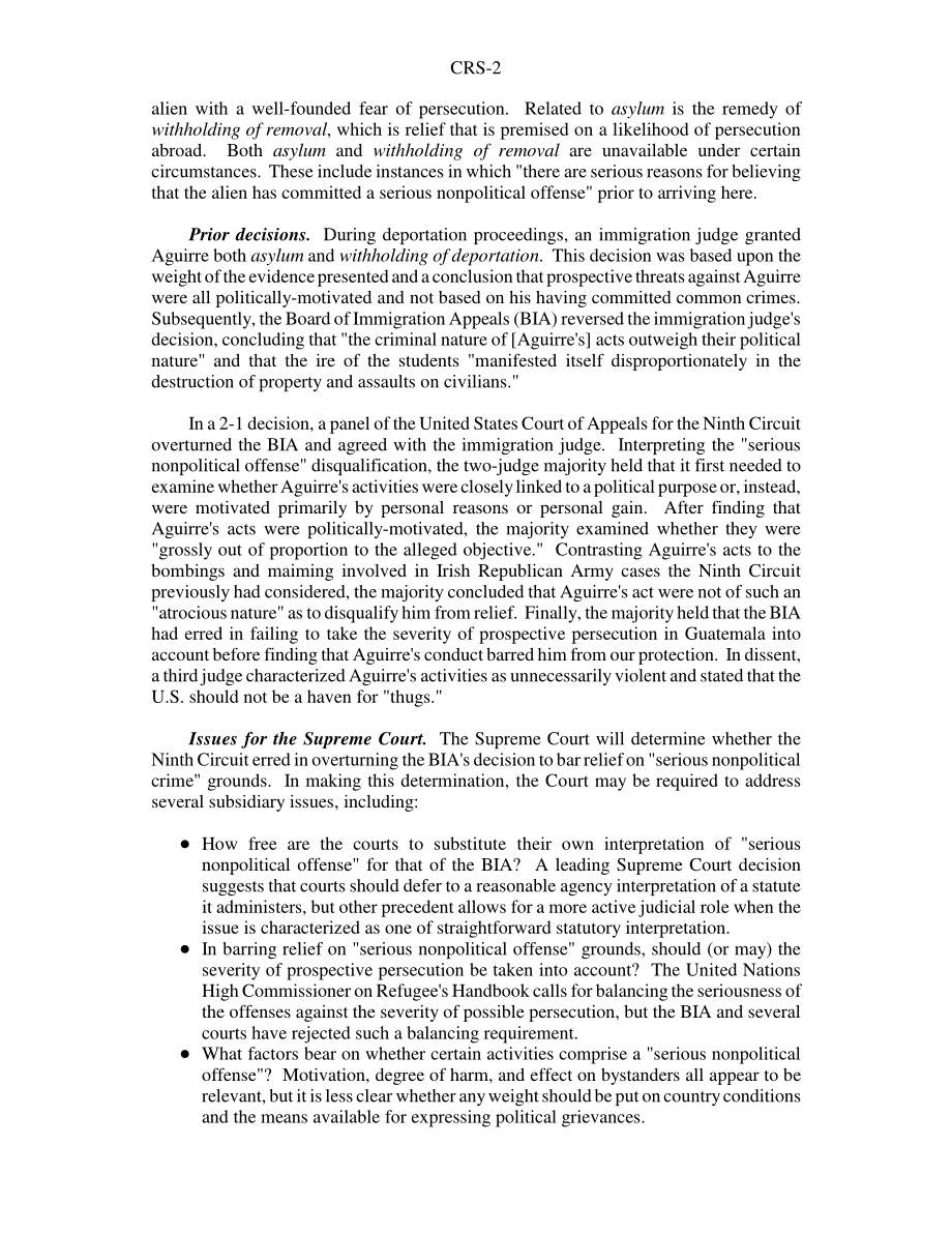[19981016]98-855_一、 N.S.诉Aguirre Aguirre：政治犯庇护.pdf_第2页