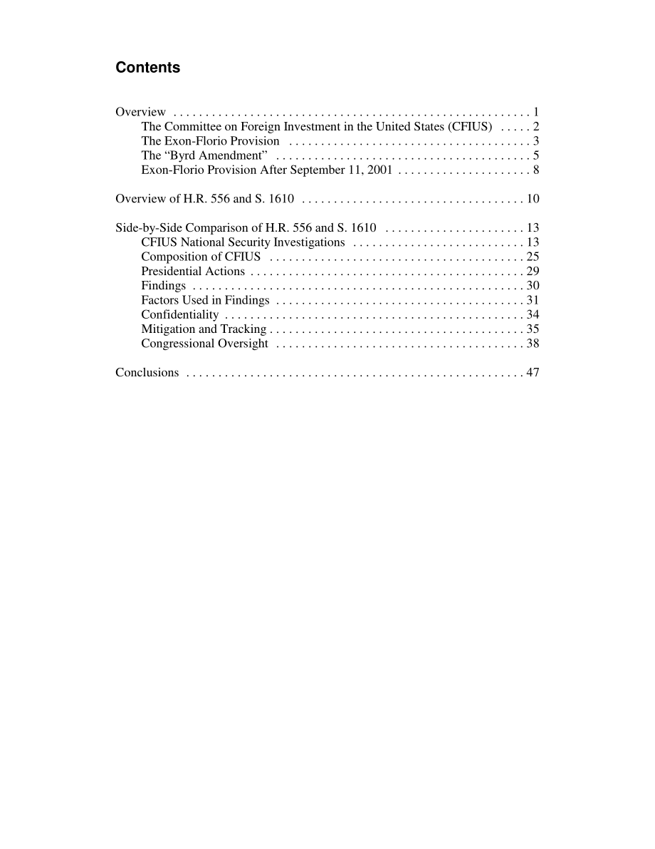 [20070807]RL34082_Exon Florio外国投资条款：H.R.的比较556和S.1610.pdf_第3页