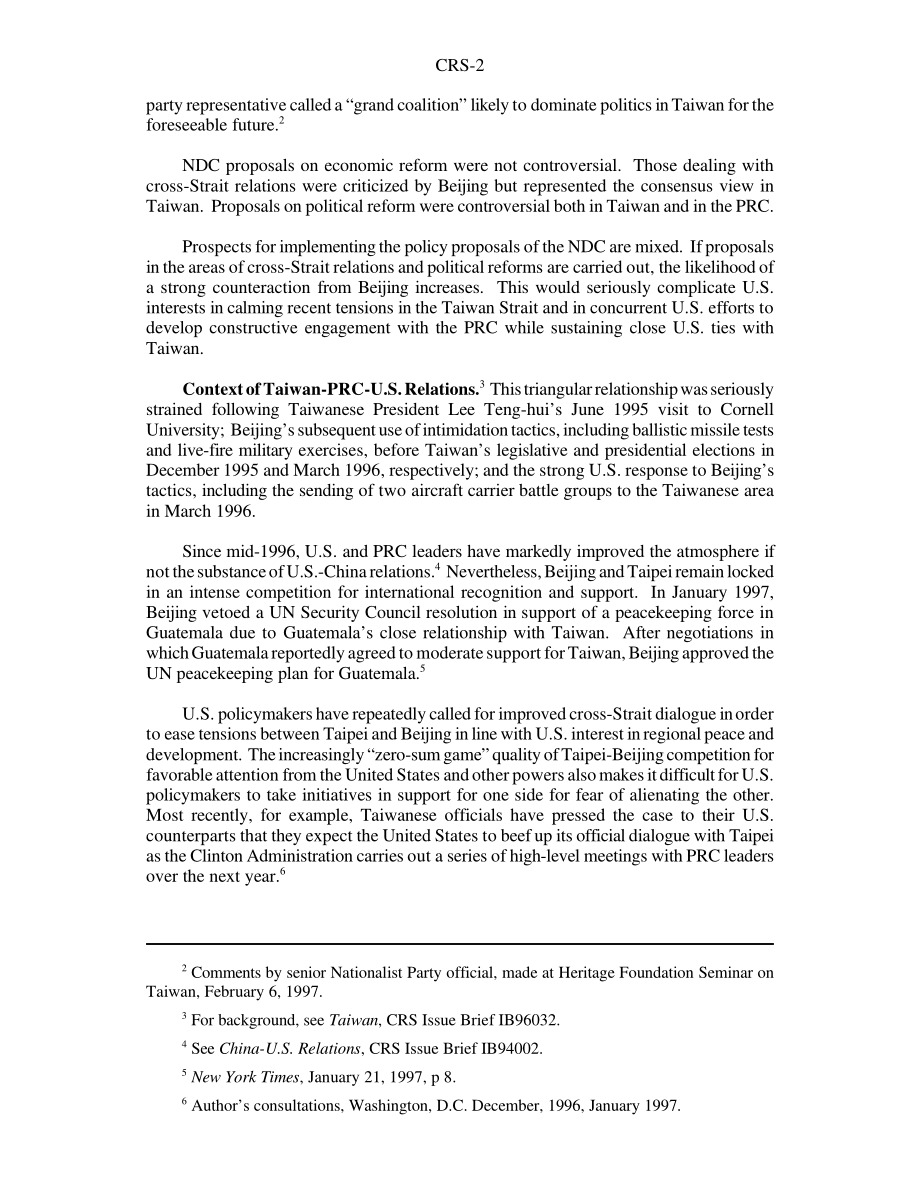 [19970224]97-268_台湾国家发展会议：拟议的政策变化和对美国的影响.pdf_第2页