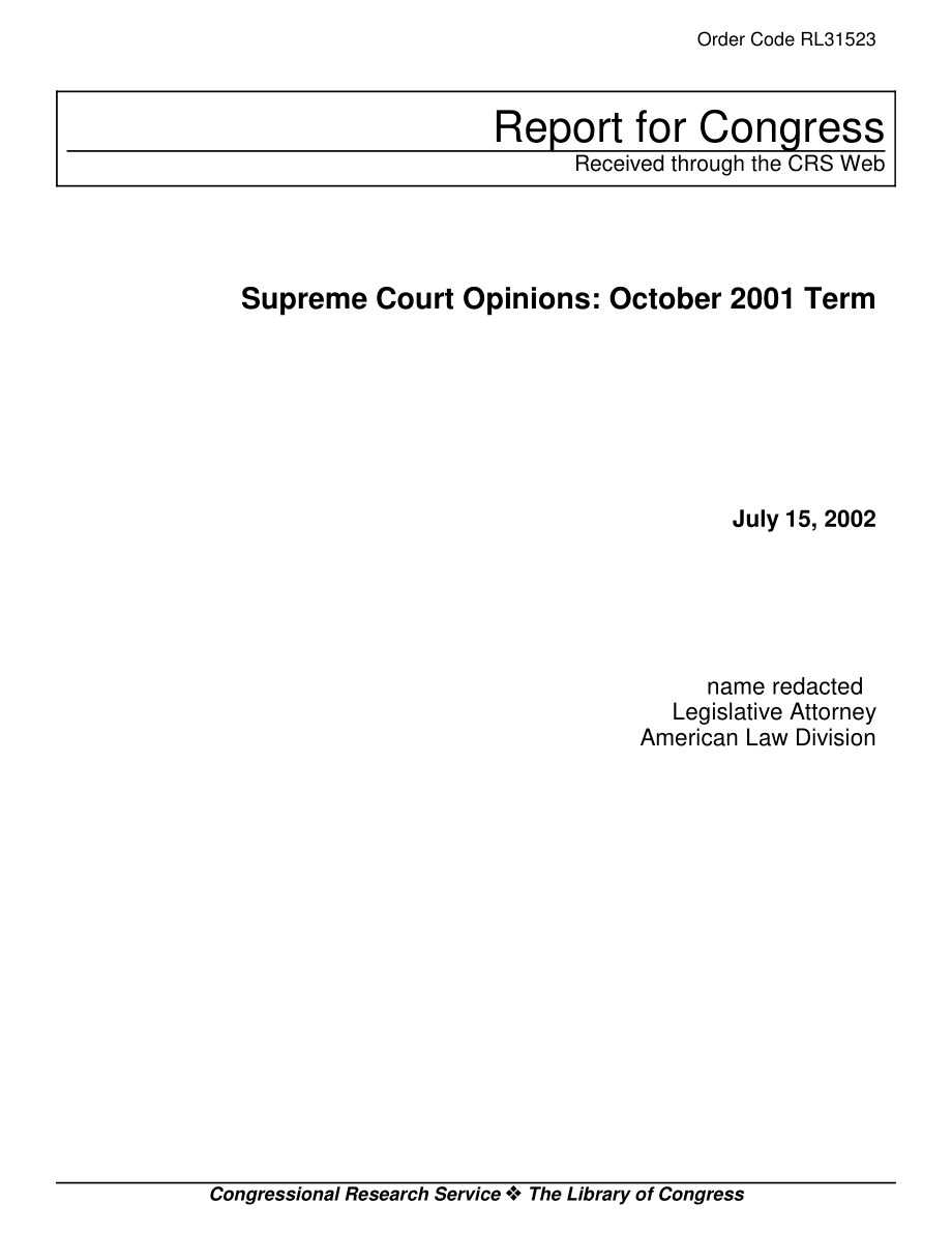 [20020715]RL31523_最高法院意见：2001年10月任期.pdf_第1页