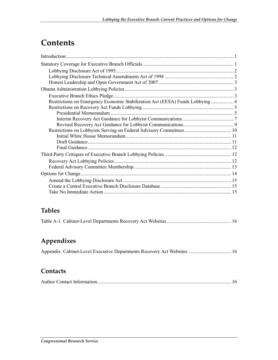[20111031]R40947_游说行政部门：当前的做法和变革选项.pdf_第3页