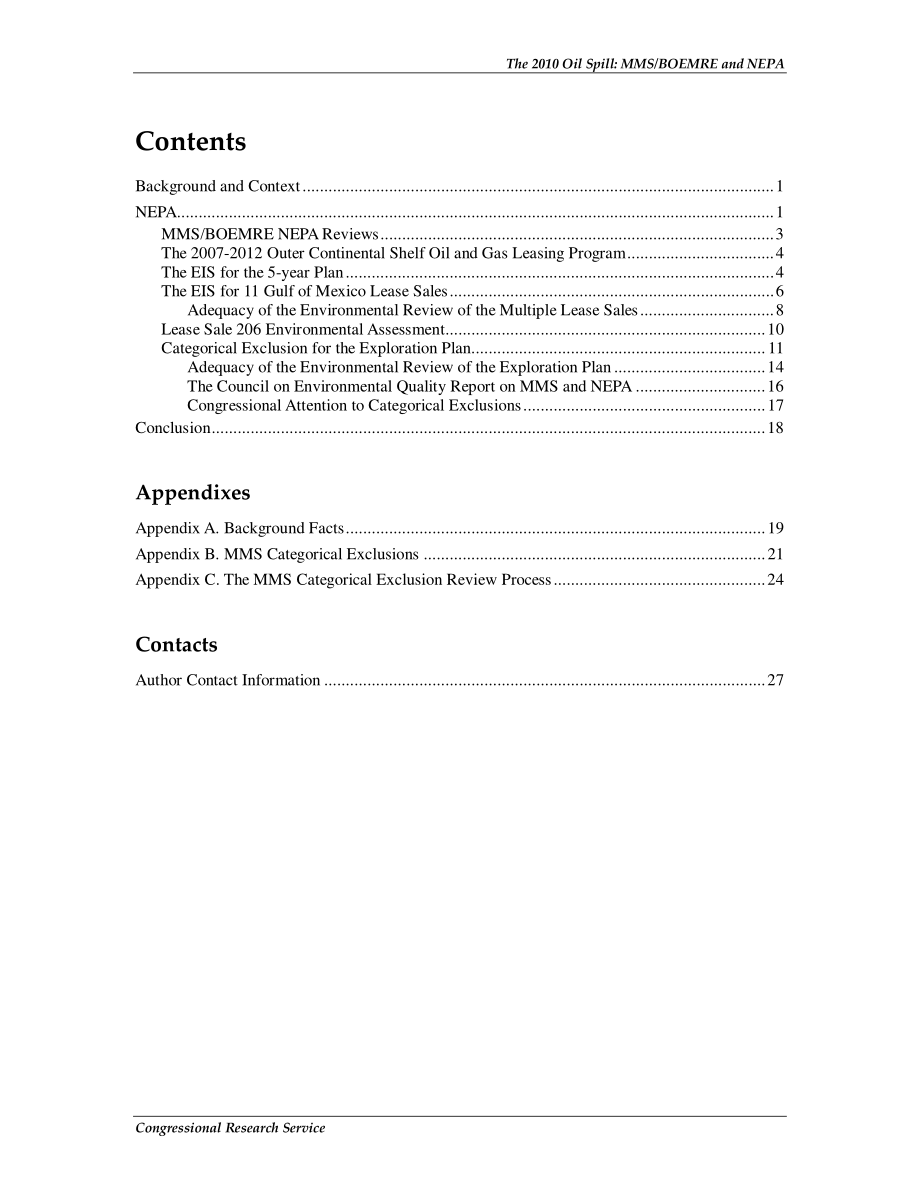 [20110302]R41265_2010年石油泄漏：MMSBOEMRE和NEPA.pdf_第3页