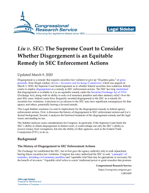 [20200309]LSB10409_刘诉SEC：美国最高法院将考虑在美国证券交易委员会的强制执行行动中剥夺财产是否是一种公平的补救措施.pdf