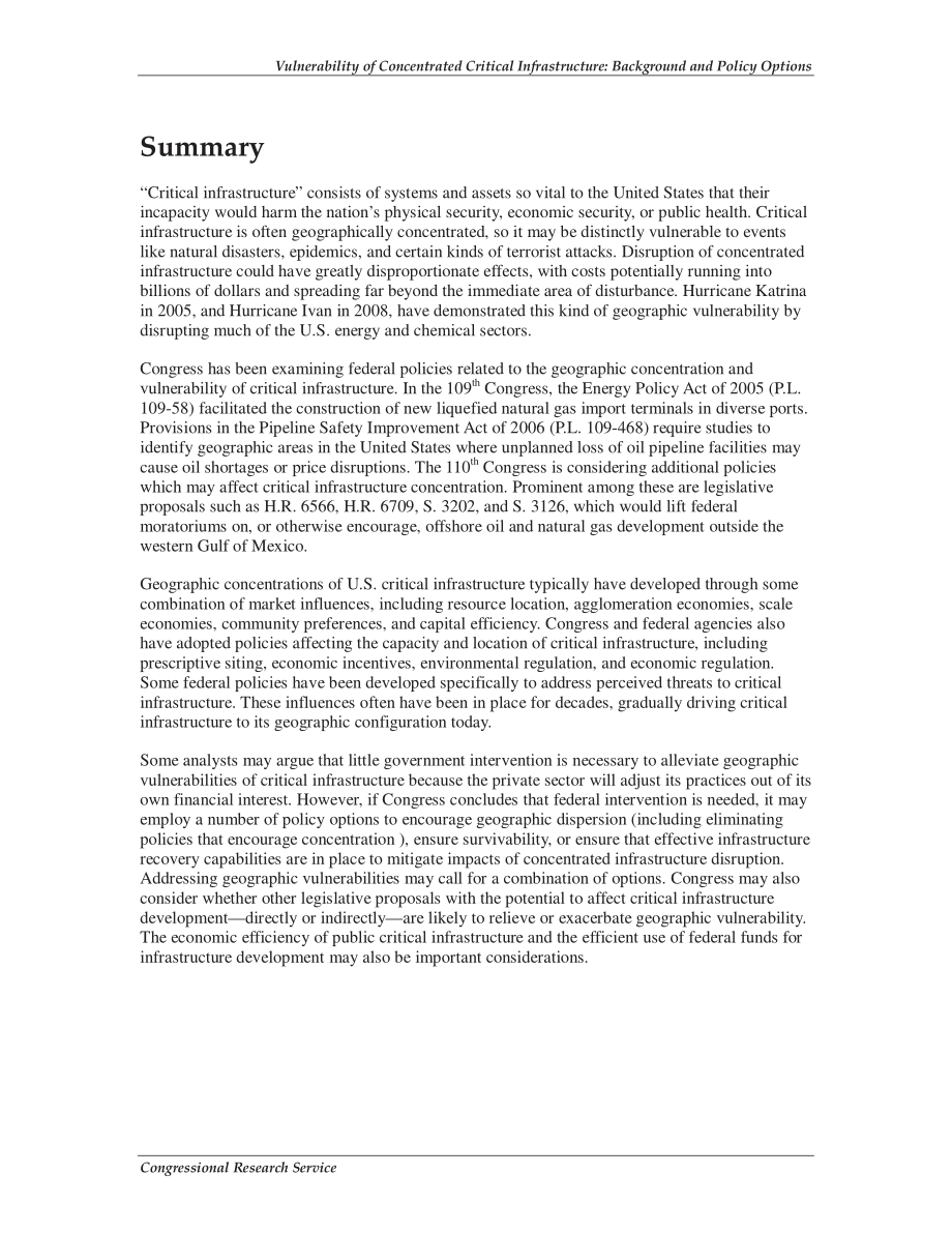 [20080912]RL33206_集中关键基础设施的脆弱性：背景和政策选项.pdf_第2页