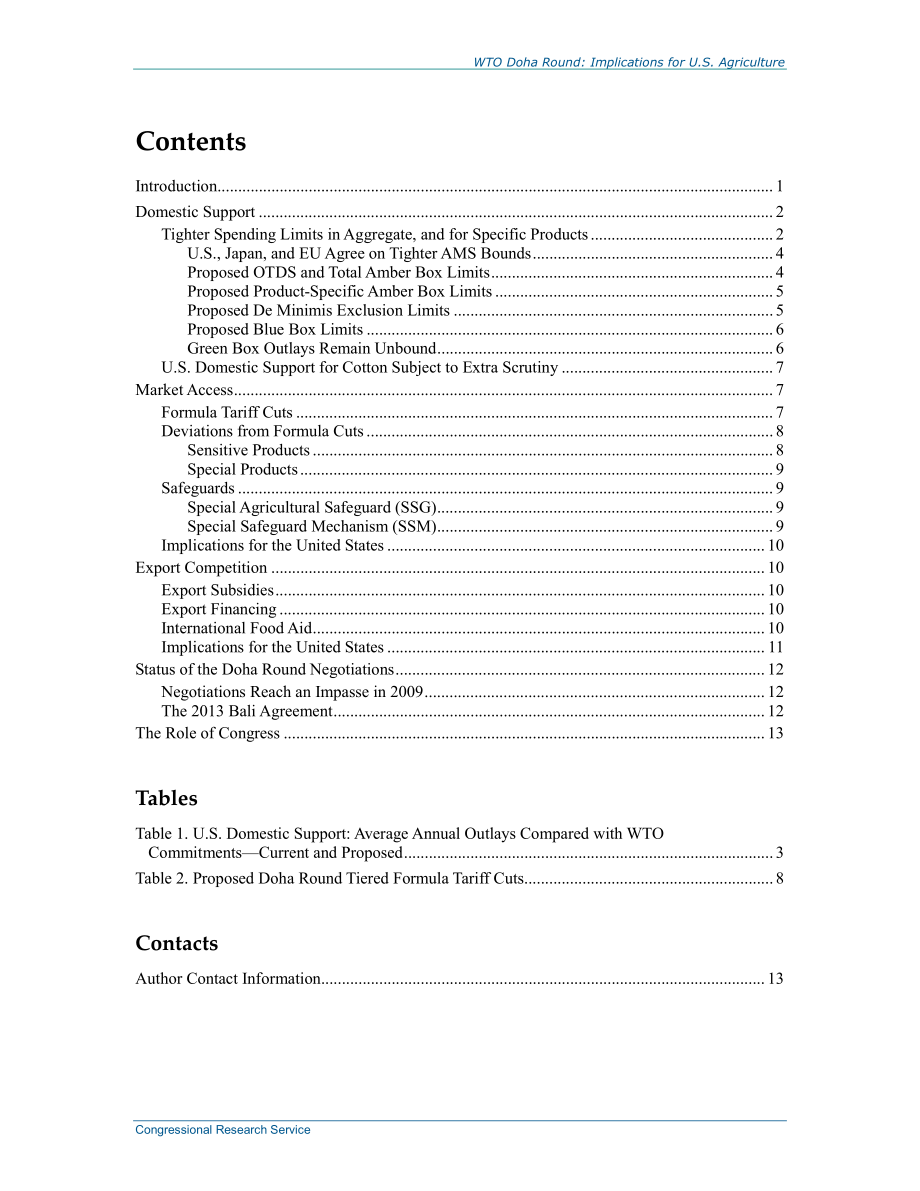 [20150420]RS22927_世贸组织多哈回合：对美国农业的影响.pdf_第3页