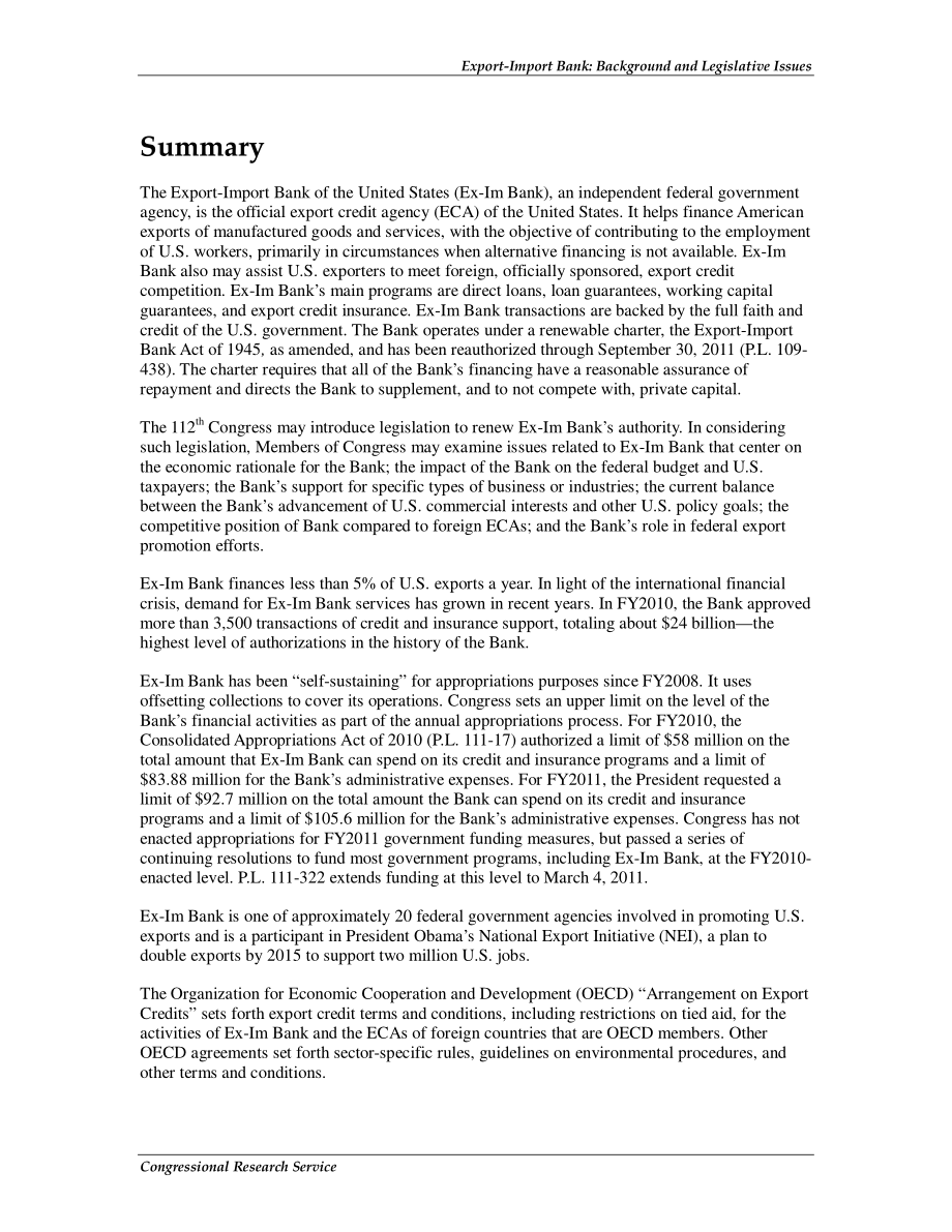 [20110209]98-568_进出口银行：背景和立法问题.pdf_第2页