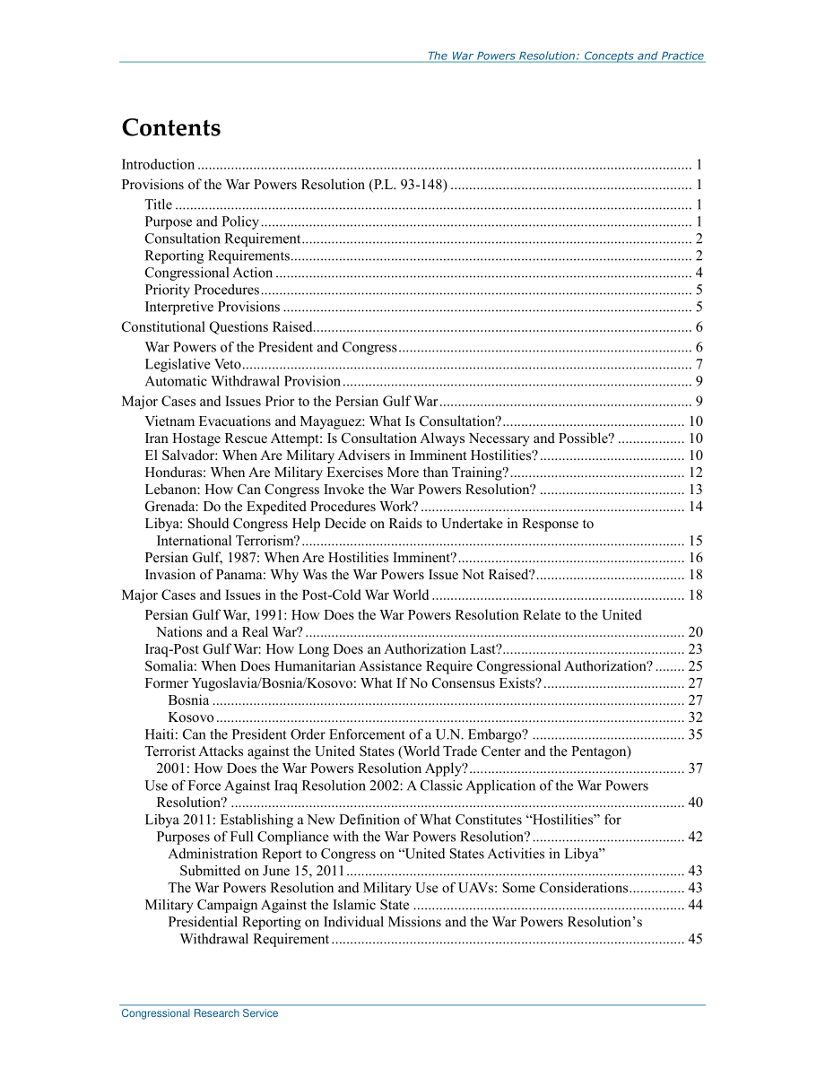 [20190308]R42699_战争权力决议：概念和实践.pdf_第3页