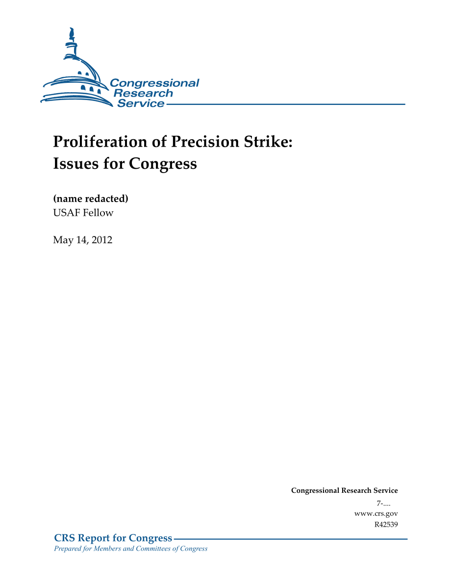 [20120514]R42539_精准打击扩散：国会议题.pdf_第1页