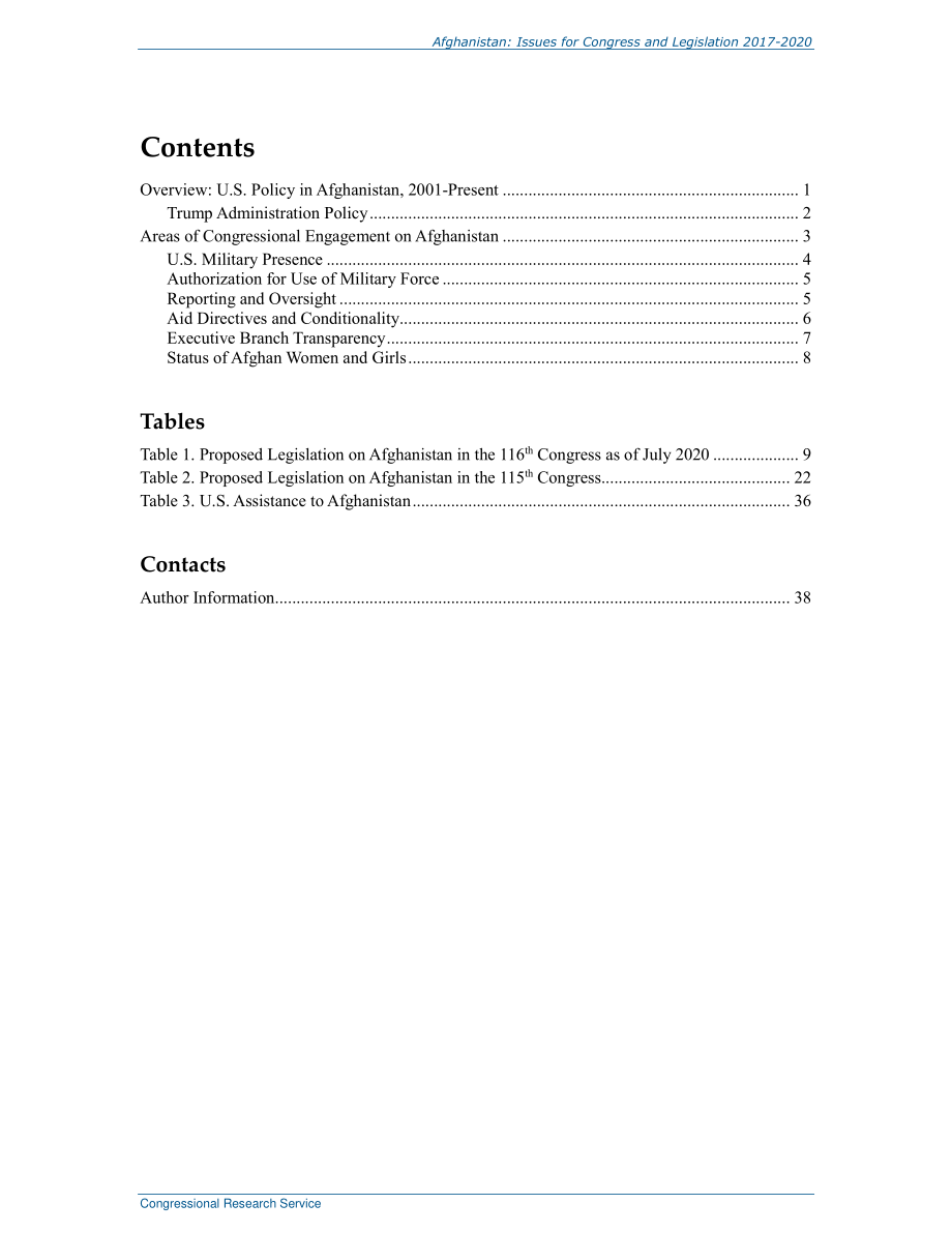 [20200819]R45329_阿富汗：2017-2020年国会和立法问题 .pdf_第3页