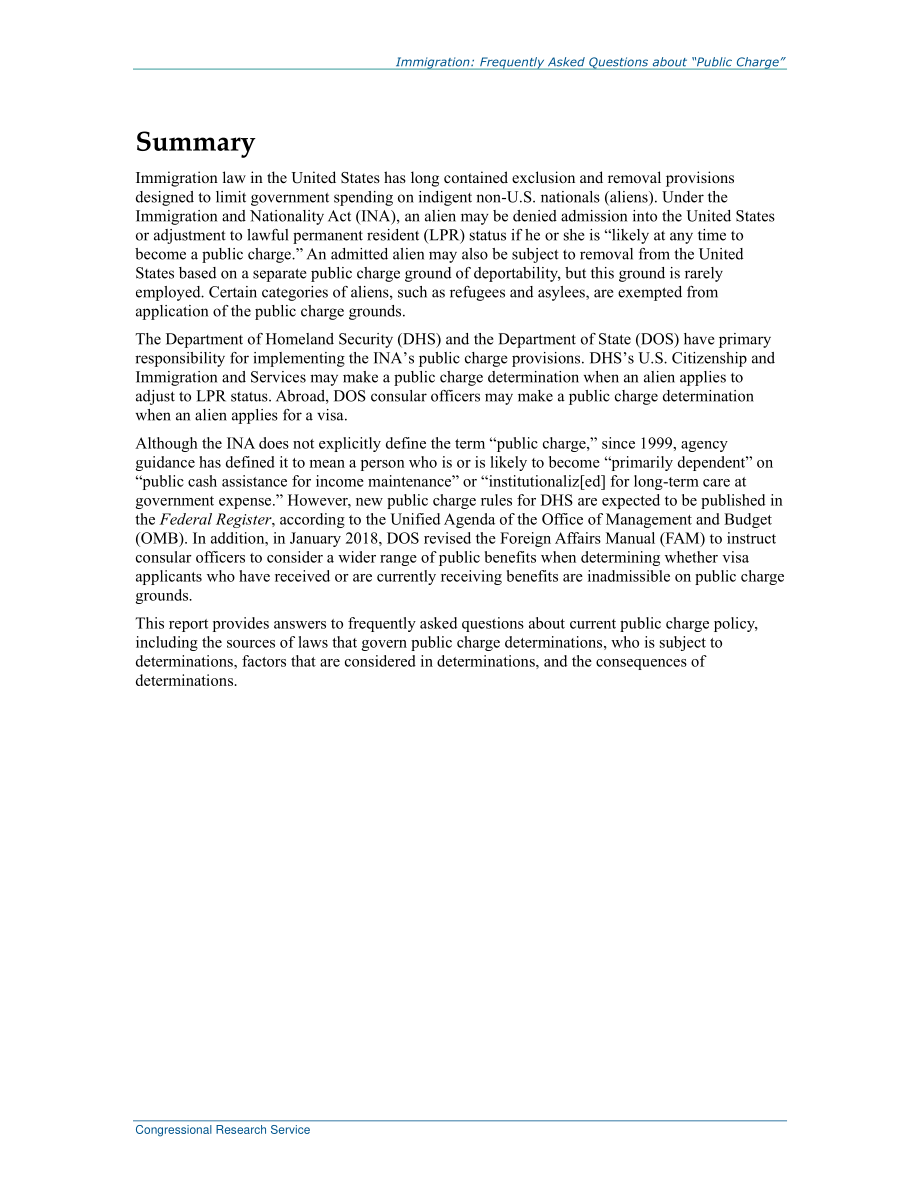 [20180919]R45313_移民：关于“公共收费”的常见问题.pdf_第2页