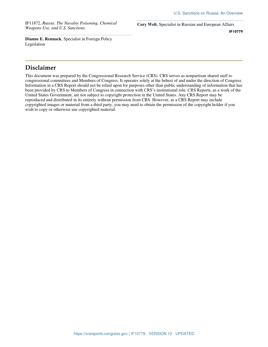 [20210901]IF10779_美国对俄罗斯的制裁：概述.pdf_第3页