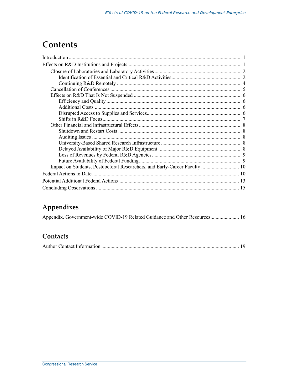 [20200410]R46309_2019冠状病毒疾病对联邦研发企业的影响.pdf_第3页