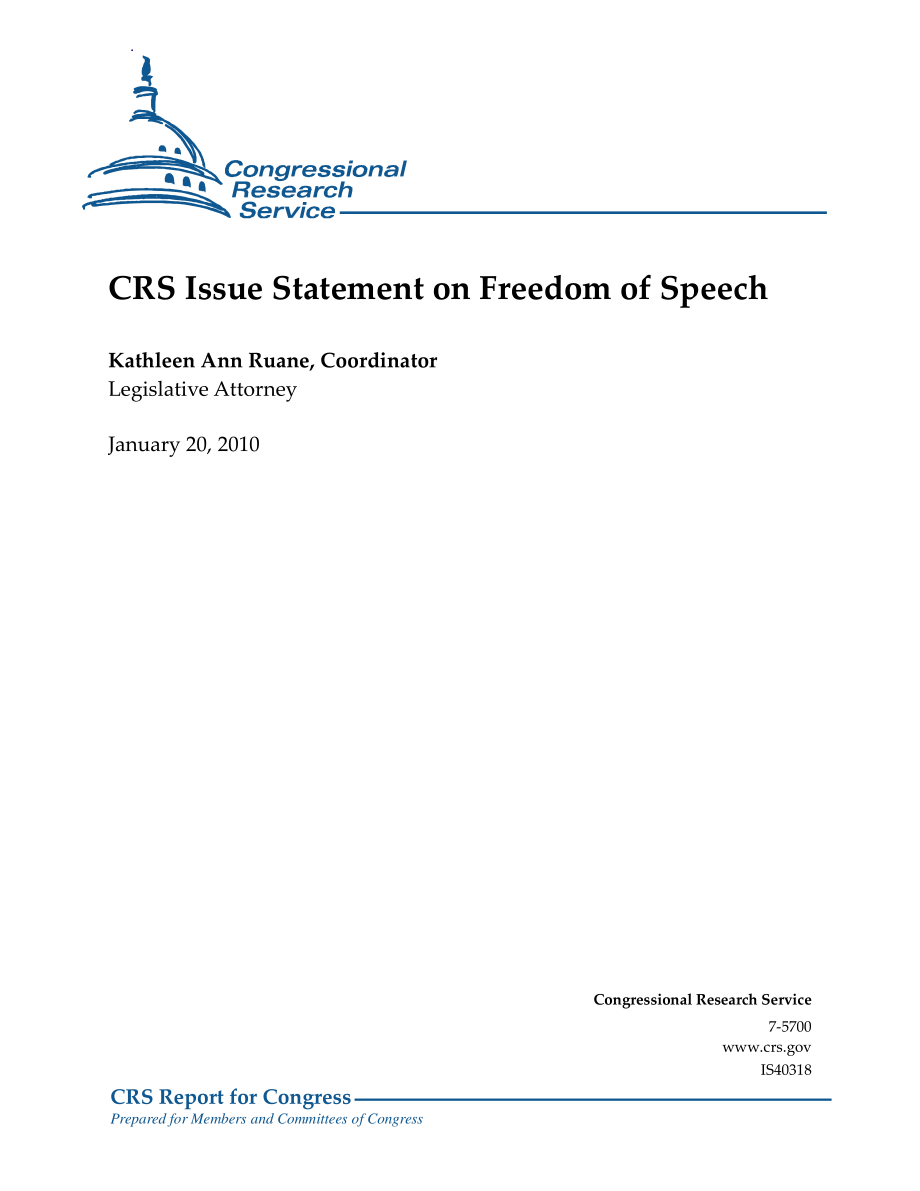[20100120]IS40318_CRS发布言论自由声明.pdf_第1页