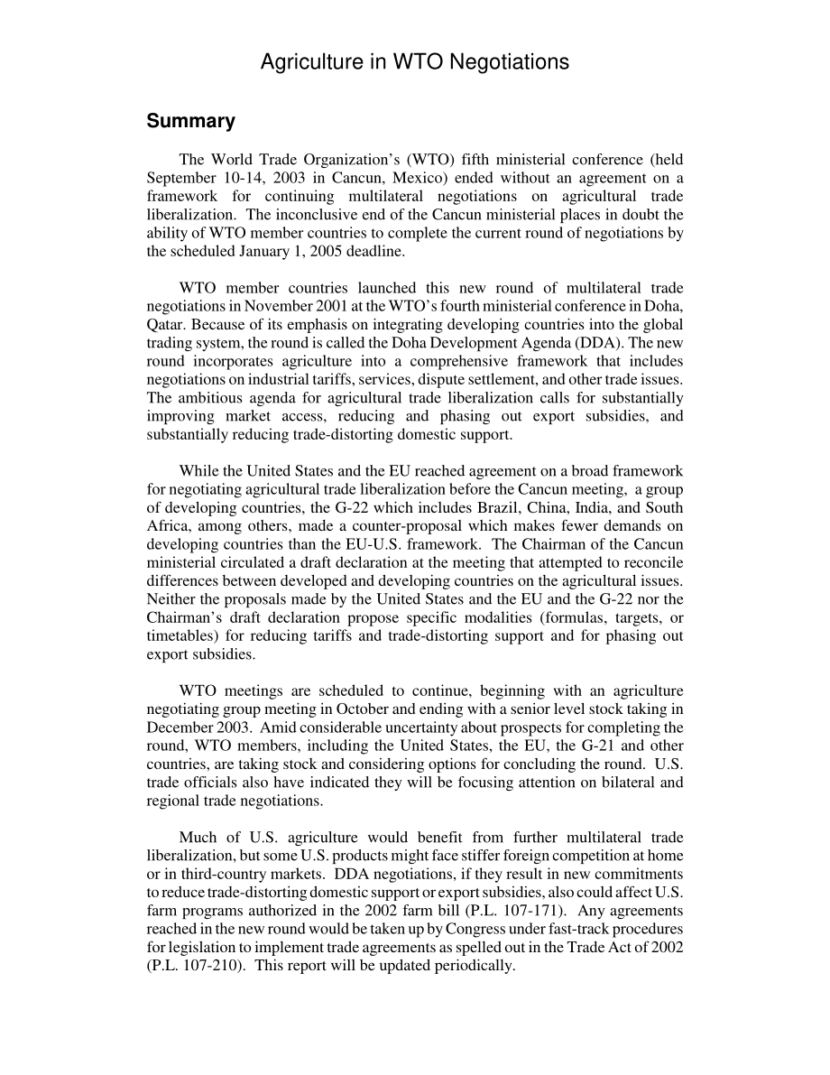 [20030930]RL32053_WTO谈判中的农业.pdf_第2页