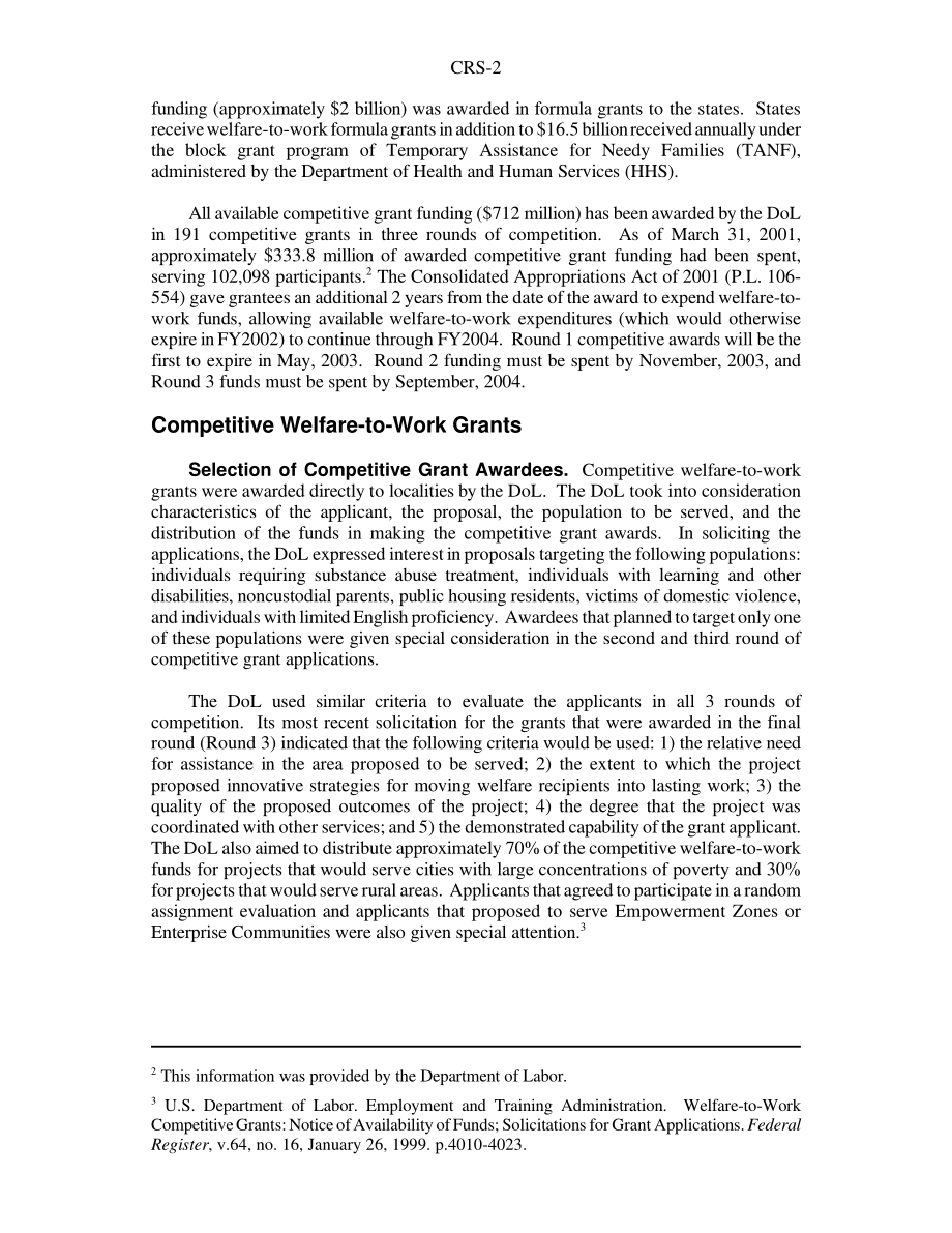 [20011108]RS20207_福利改革：工作福利补助计划中的竞争性补助金.pdf_第2页