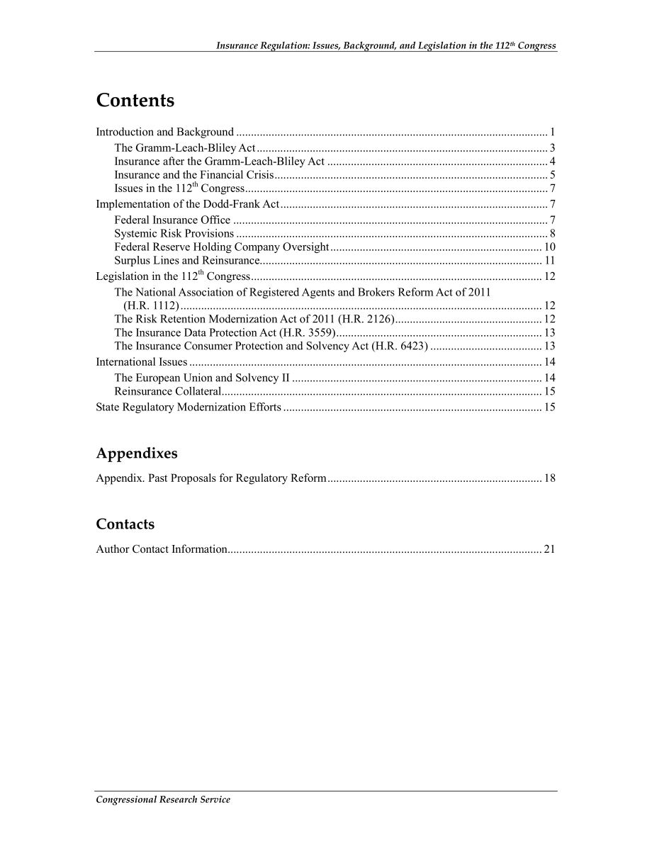 [20121127]R42038_保险监管：第112届国会的议题、背景和立法.pdf_第3页
